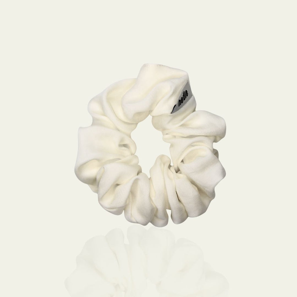 Alba Ivory Vegan Silk Scrunchie