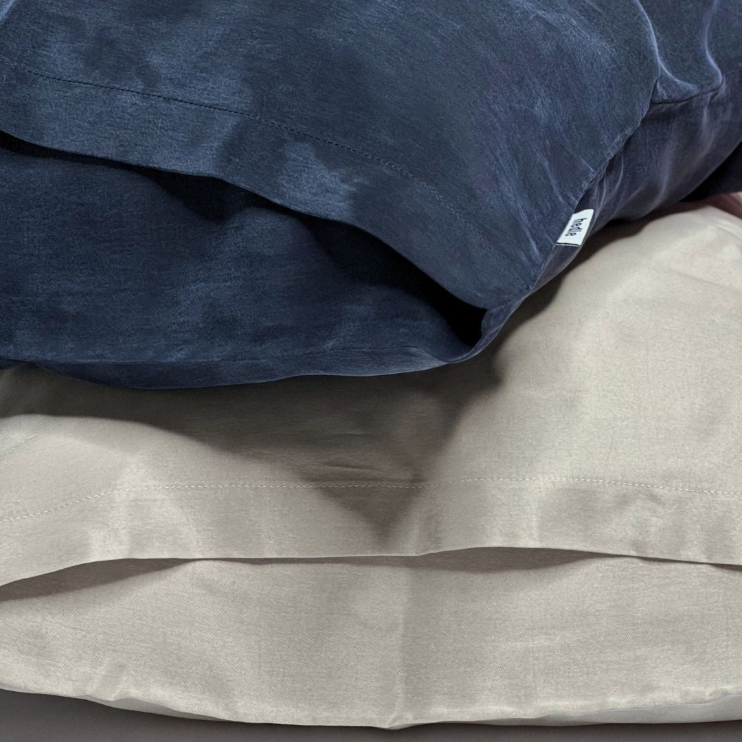 Anti-Aging Vegan İpek Yastık Kılıfı | Nara Navy