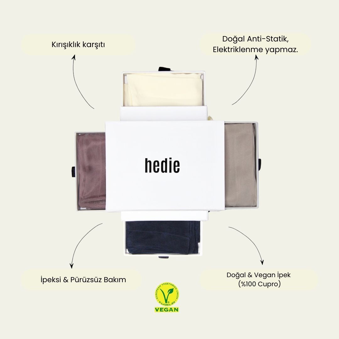 Anti-Aging Vegan İpek Yastık Kılıfı | Nara Ivory