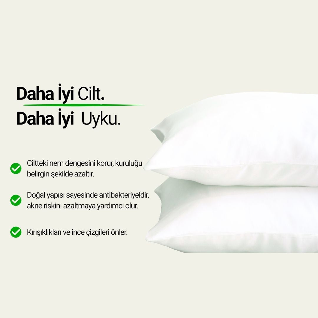 Anti-Aging Vegan İpek Yastık Kılıfı | Amara Nuda