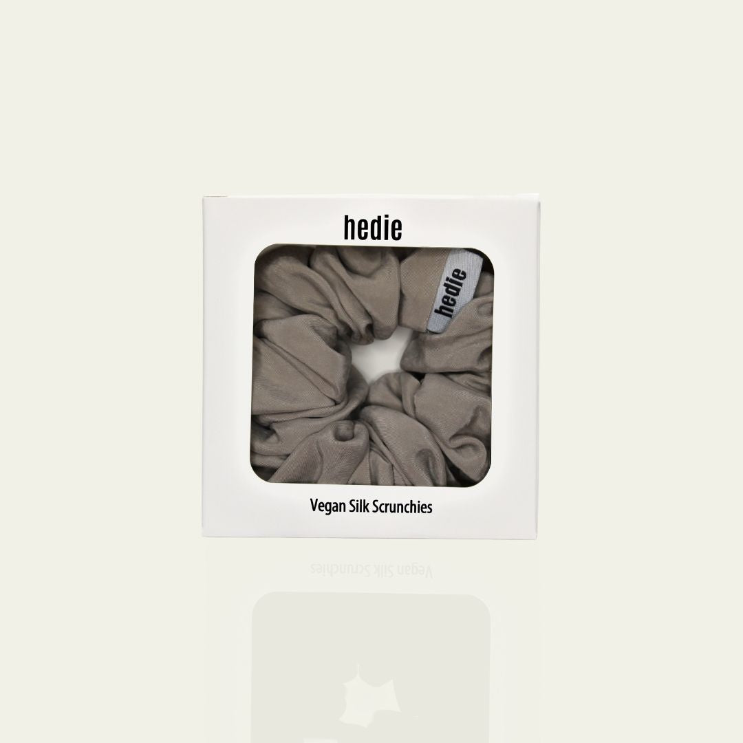 Alba Sand Vegan Silk Scrunchie