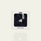 Alba Navy Vegan Silk Scrunchie