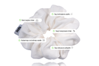 Saç Dostu Vegan İpek Scrunchie - Noa Nude Scrunchie