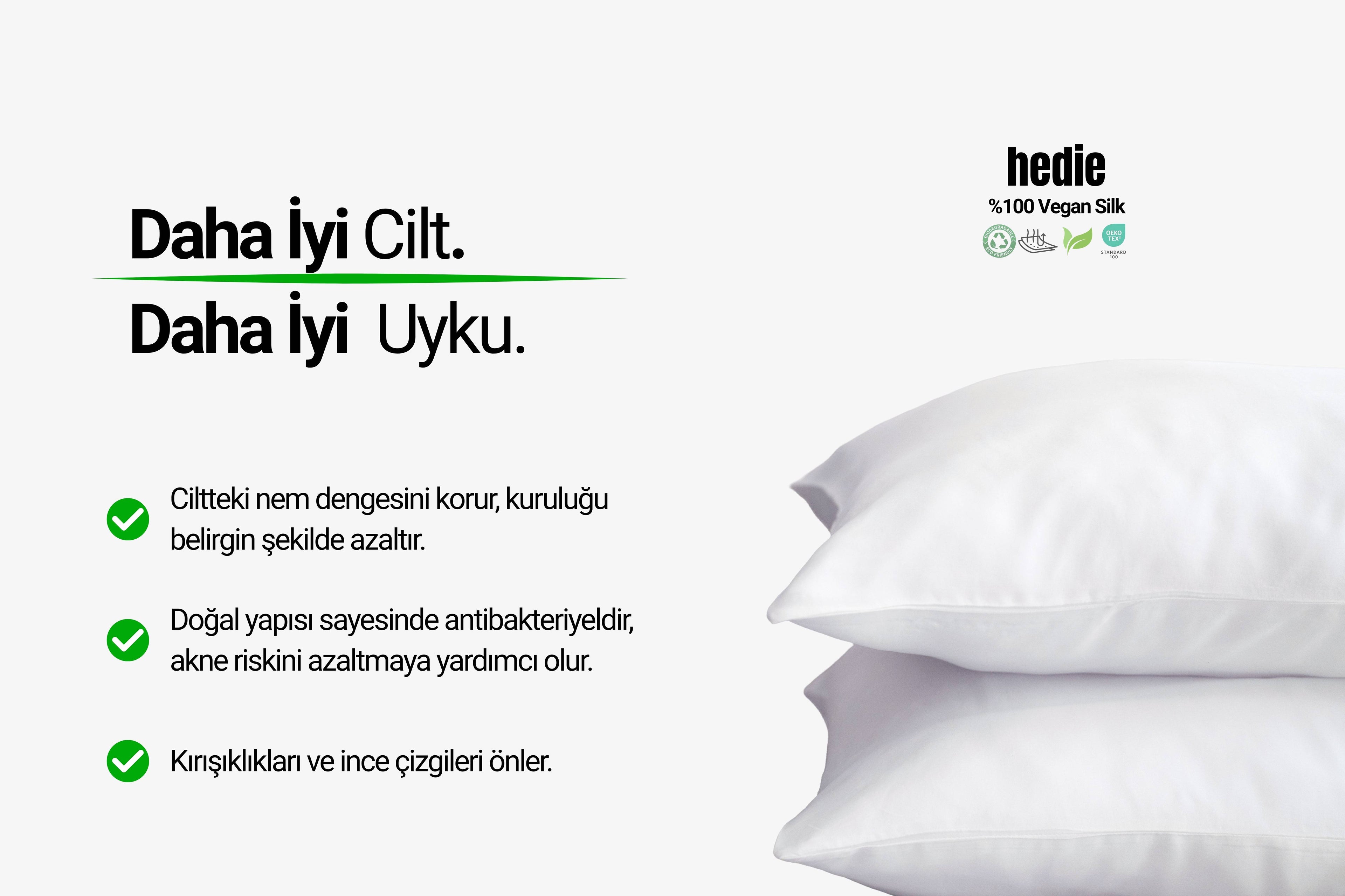 Anti-Aging Organik Vegan İpek Yastık Kılıfı | Amara Nude – Saç ve Cilt Bakımı